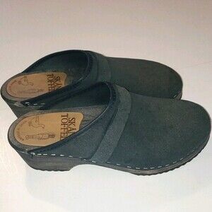 SKANE TOFFELN Leather and Wood Clogs size 37
